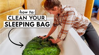 How to Clean a Down Sleeping Bag by Hand (without ruining it)