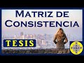 🆗 MATRIZ de CONSISTENCIA ejemplos - Caso práctico 🆗 Tesis paso a paso