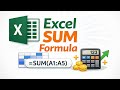 Excel Sum Formula 🔥 in 1 click || Sum Formula hindi mein #excel #exceltips 