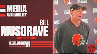 Cleveland Browns Quarterback Coach Bill Musgrave Meets with Media During Heated QB Competition