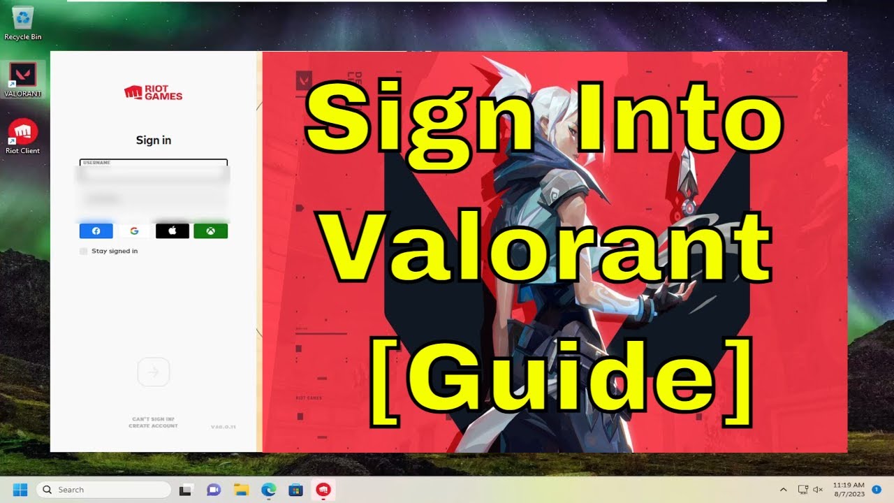 How to Sign into Valorant Account l Riot Games 2021 