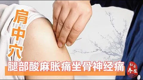 腿部酸麻脹痛,坐骨神經痛用這個穴位!中醫針灸"肩中穴"針法教學! - 天天要聞