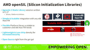 AMD plans to replace the AGESA firmware with an open source alternative to openSIL