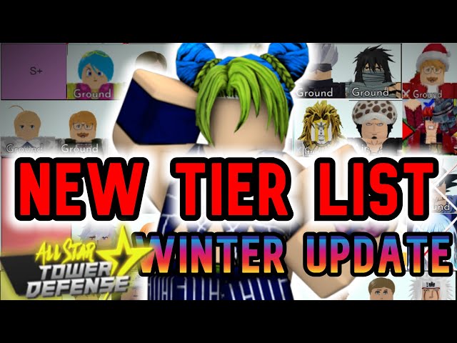 All star Tower Defense Character Tier list (before update) 