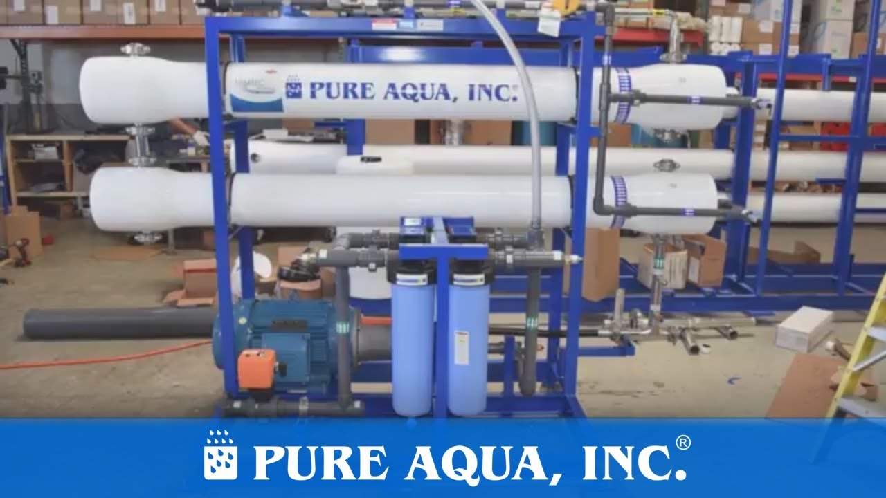 Seawater RO Pilot System USA 16,000 GPD | www.pureaqua.com