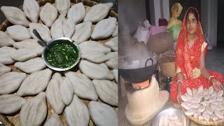 बिहार का प्रसिद्ध बिना तेल का चावल के आटे का पीठा/बगिया/फरा | Bihari Pitha Recipe |Rice fara recipe