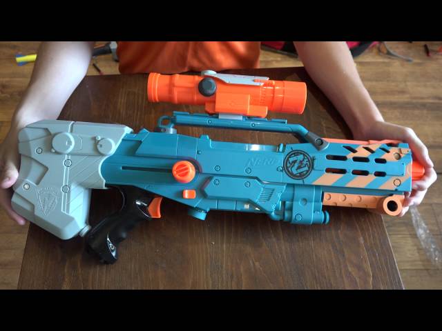  NERF Zombie Strike ZED Squad Longshot CS-12 Blaster