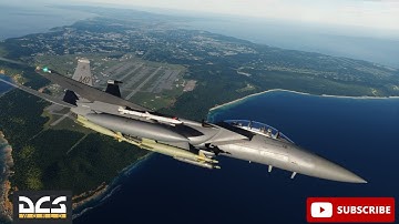 DCS  F-15E Strike Eagle is Here || First Takeoff and Landing (If you can call it that)
