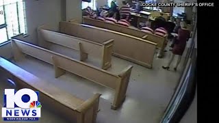 CAUGHT ON CAMERA: Man tries to escape from courthouse, jumps from 2-story window