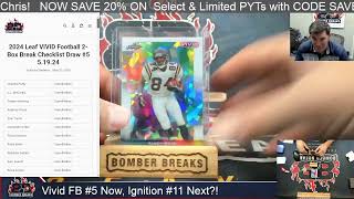 2024 Leaf VIVID Football Checklist #5 2 Box Break 5 19 24