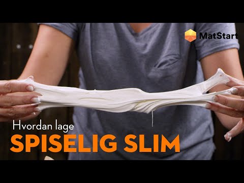 Video: Hvordan lage spiselig slim?