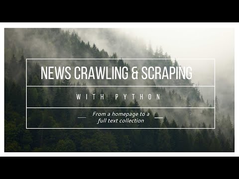 News crawling & web scraping - Beginner Tutorial for Python and the command-line