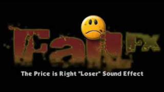 The Price is Right " Loser " Losing Horns - Sound Effect