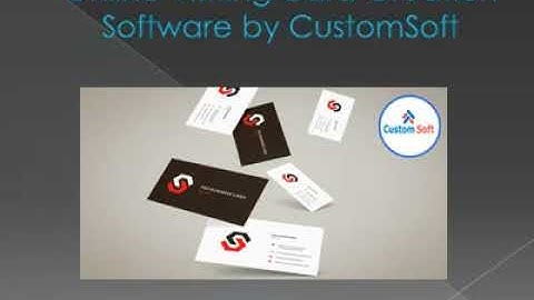 Online Visiting Card Creation Software by CustomSoft