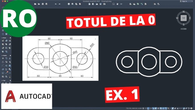 Învață AutoCAD în 30 de MINUTE! | Cunoștințe de bază ...