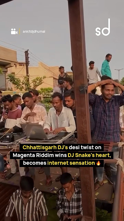 Chhattisgarh DJ's desi twist on Magenta Riddim wins DJ Snake's heart 🔥 #shorts #indiandj