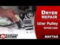 Maytag Dryer - Loud Noise When Drum Tumbles - Idler Pulley Repair and Diagnostic