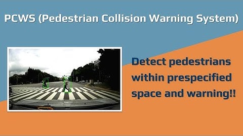 PCWS (Pedestrian Collision Warning System) of Think-I AI Dashcam
