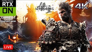 Black Myth: Wukong Full Ray Tracing + Unreal Engine Graphics Mods 4K 60FPS - Live