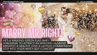 HE PUT A RING ON IT! 💍 Attract your DREAM HUSBAND Subliminal 👰🏾‍♀️🤵🏽‍♂️ love + commitment 💒