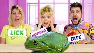 EXTREME Bite, Lick or Nothing Food Challenge! *GROSS*