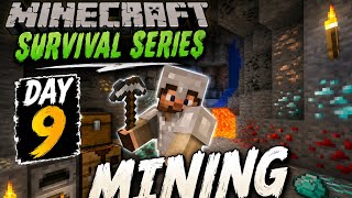 Day 9 Survival Series | Mining for Rare Ores in Minecraft #minecraft #minecraftsurvival #viral