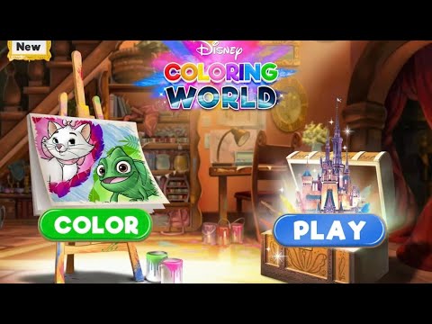 Disney Coloring World With Angel,Chơi Game Thế Giới T� M�u Với Angel - YouTube