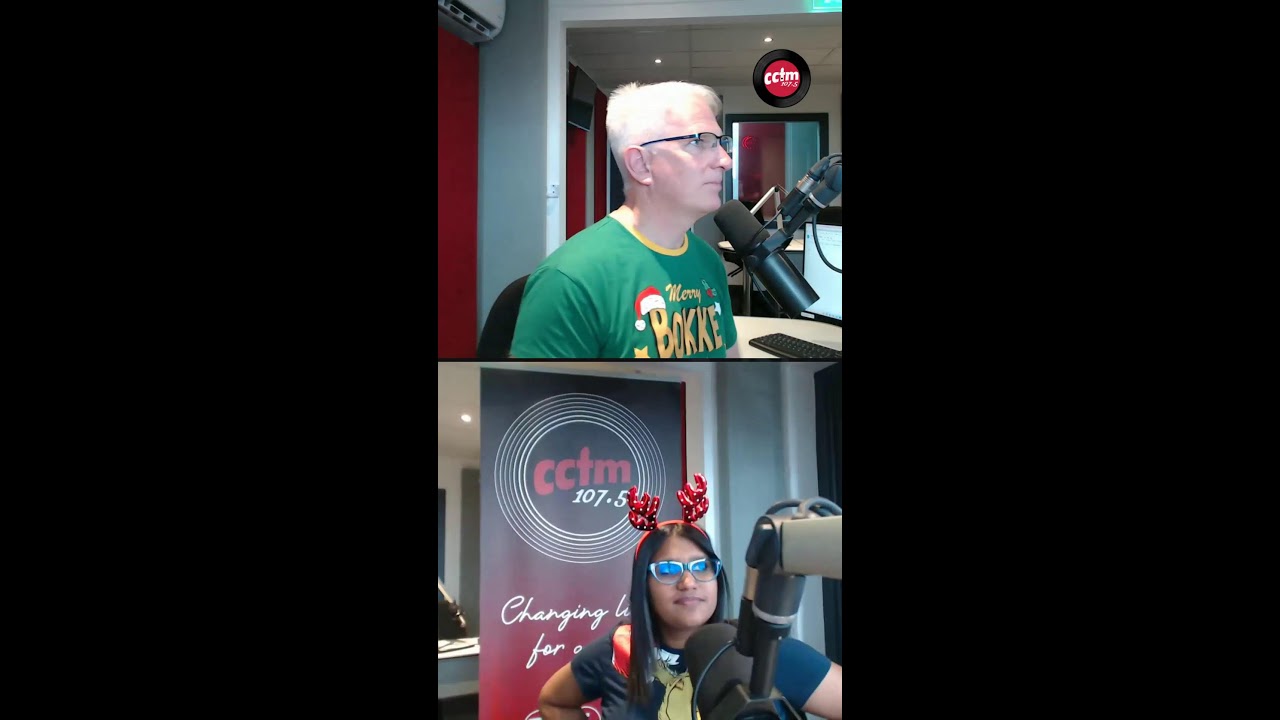 Christmas Give Away on CCFm 107.5 📱