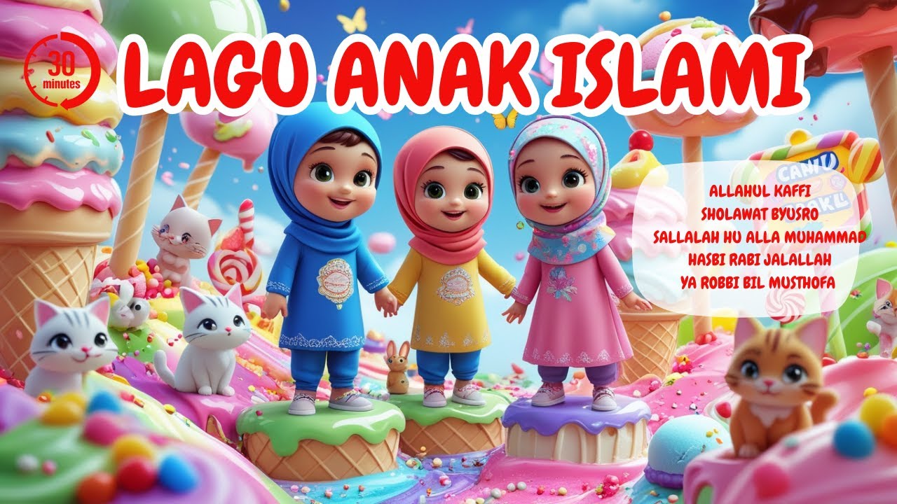 Kumpulan lagu anak islami Allahul Kaffi, Hasbi Rabbi, Sholawat Jibril, dan Sholawat Anak Lainnya