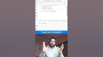 Tuple are mutable ?#coding #learnpython   #pythonlearning #pythontips #pythoncoding #tuples #tuple