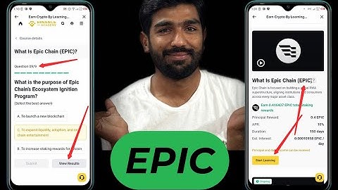 Binance learn and earn Epic Quiz answers|What is Epic Chain? #binancelearnandearn #epicquizanswers