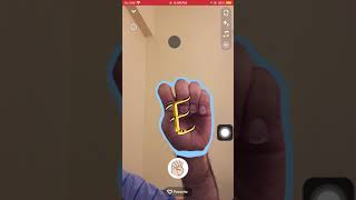 Letter E - American Sign Language - Snapchat Lens
