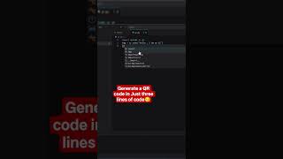 How to generate QR code in python. #coding #viral