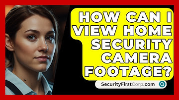 How Can I View Home Security Camera Footage? - SecurityFirstCorp.com