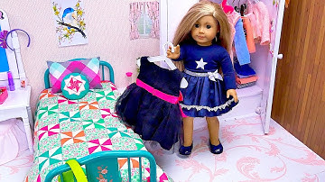 Doll fancy dress up for dinner with friends - Play Dolls creative ideas