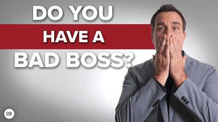 4 Types Of Bad Bosses