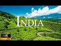 Flying over india 4k u relaxing music along with beautiful natures  relaxation film 4k