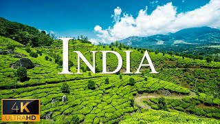 FLYING OVER INDIA (4K UHD) - Relaxing Music Along With Beautiful Nature Videos - Relaxation Film 4K