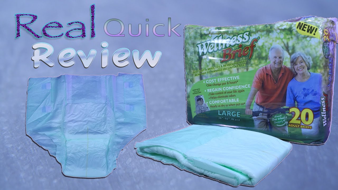 Real Quick Review ep5 Unique Wellness Original Brief adultdiaper YouTube