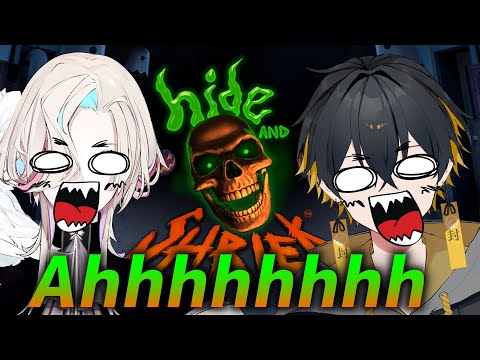 【Hide and Shriek】怖がらせ対決!封魔(妖怪) VS 烏有(怪盗)【夜十神封魔//羽継烏有/アップロー】