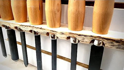 Making a Lathe Chisel Rack For My Slatwall | HOW TO STABILIZE SPALTED WOOD