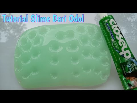 Cara membuat slime dari  odol pasta  gigi  YouTube