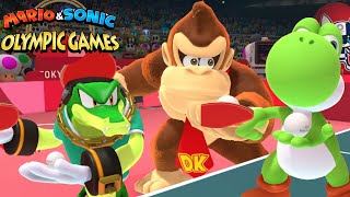 Mario & Sonic At The Olympic Games Tokyo 2020 Table Tennis Donkey Kong , Vector And Yoshi