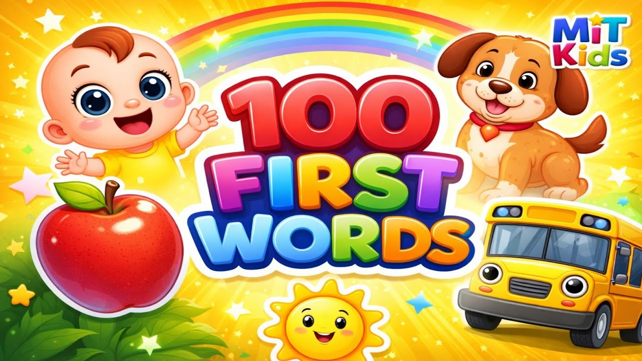 100 First Words for Babies & Toddlers | Learn First Words | Toddler ...