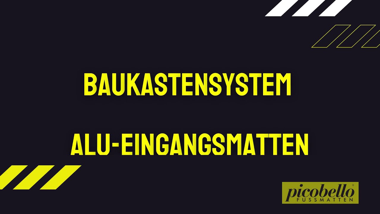 picobello FUSSMATTEN Baukastensystem ALU Eingangsmatten