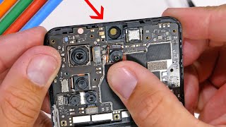 Will an Under Display Camera work OUTSIDE the phone?  Teardown!