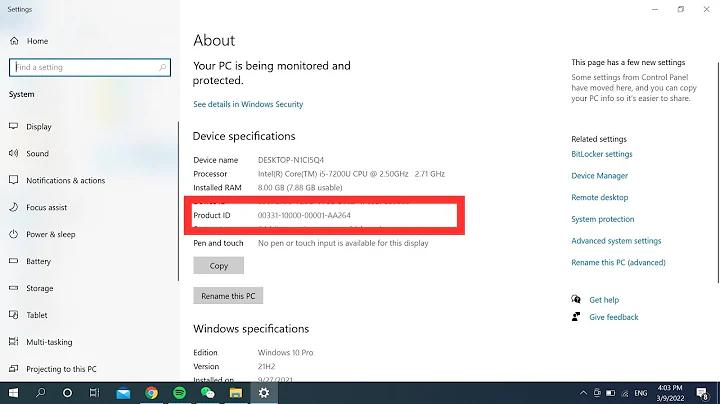 How to Check Laptop or PC Serial number or Product ID