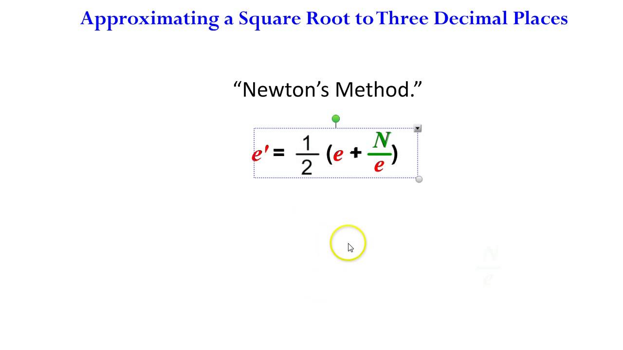 Approximating Square Roots - YouTube