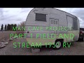 Vintage 1957 Field and Stream RV Restoration Tour Part 1 (Man Cave Project)