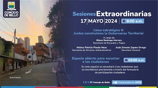 Sesión Extraordinaria del 17 de mayo 2024